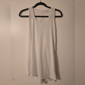 Athleta Cross-back White Tank Top size L